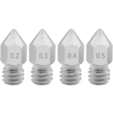 MK8 Rozsdamentes acél fúvóka 1,75 furattal, M6 13x6mm menettel