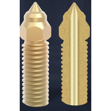 Creality K1/K1 MAX Sárgaréz Fúvóka/Nozzle M6 menettel 0,2-0,8/1,75mm