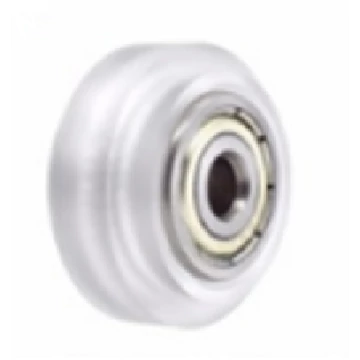 Csapágyas görgő 24mm átmérővel (fehér polikarbonát)