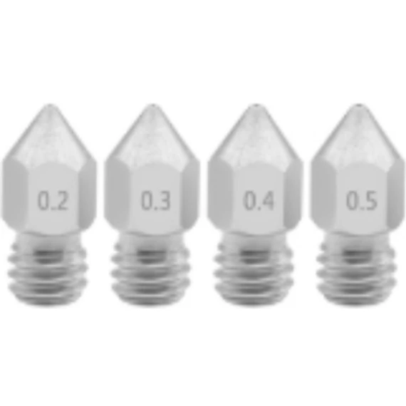 MK8 Rozsdamentes acél fúvóka 1,75 furattal, M6 13x6mm menettel