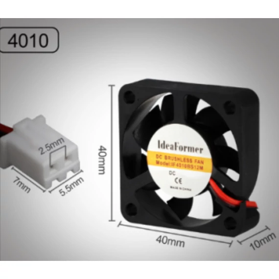 Ventilátor 4010 5v 30 cm kábellel